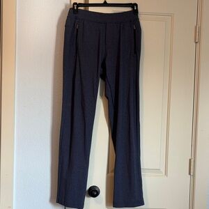 Lululemon Charcoal Blue Pants with Zipper Details M